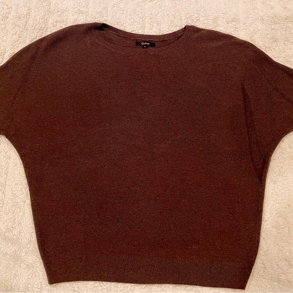 NWOT Elegant Brown Cashmere Sweater - Picture 7 of 9